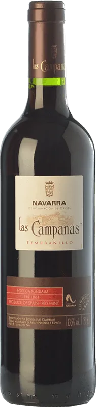 Vinícola Navarra Las Campanas Tempranillo Navarra Joven 75 cl.