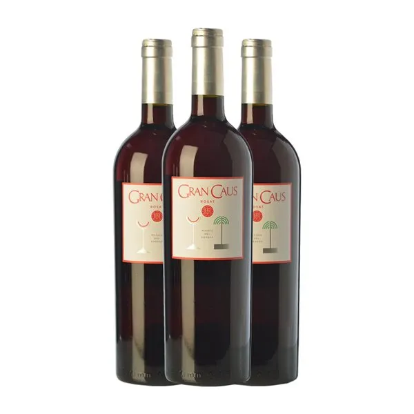 Can Ràfols Gran Caus Merlot Penedès Joven 75 cl Vino Rosado (Caja de 3 unidades)