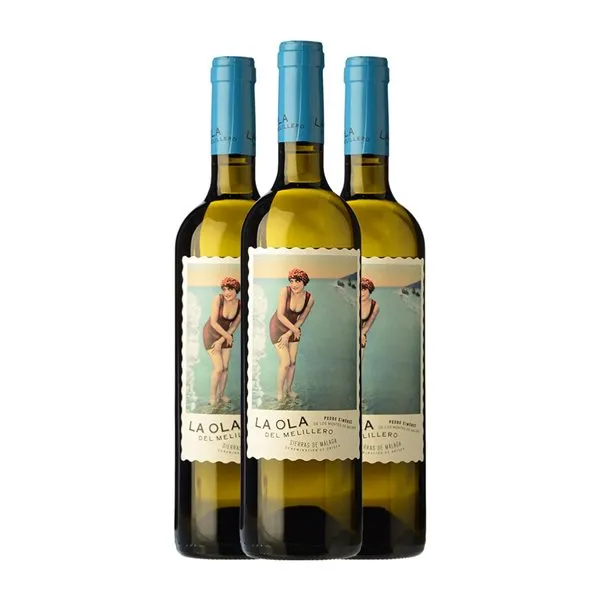 Victoria Ordóñez La Ola del Melillero Sierras de Málaga Crianza 75 cl Vino Blanco (Caja de 3 unidades)
