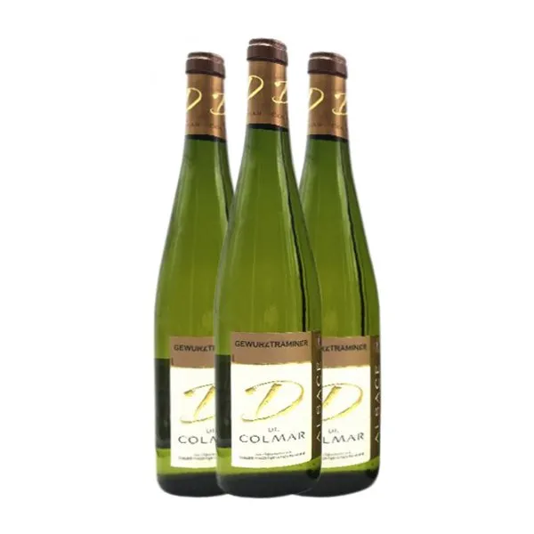 Ville de Colmar Gewürztraminer Alsace Joven 75 cl Vino Blanco (Caja de 3 unidades)