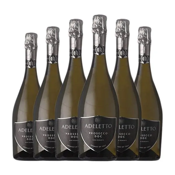 Adeletto Glera Seco Prosecco 75 cl Espumoso Blanco (Caja de 6 unidades)