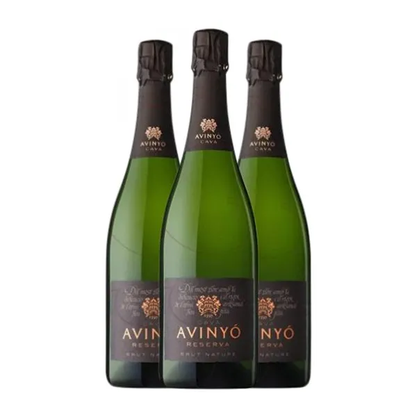 Avinyo Caves Brut Nature Cava Reserva 75 cl Espumoso Blanco (Caja de 3 unidades)