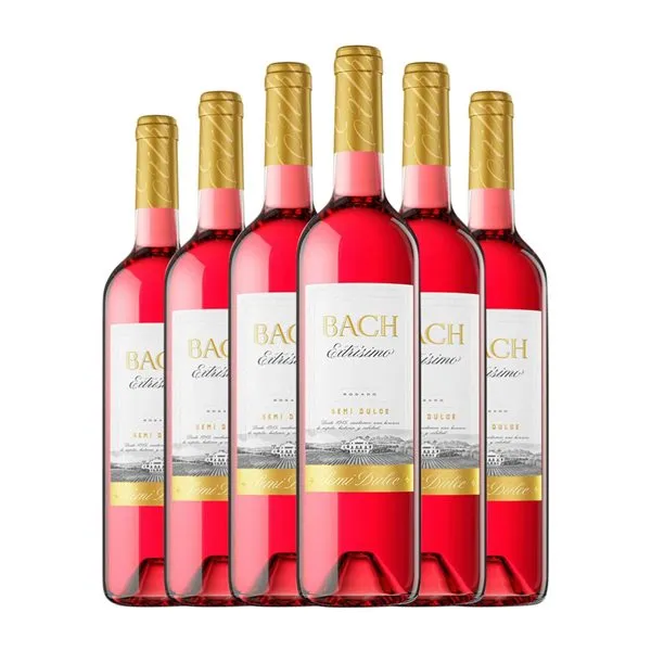 Bach Extrísimo Semiseco Catalunya Joven 75 cl Vino Rosado (Caja de 6 unidades)