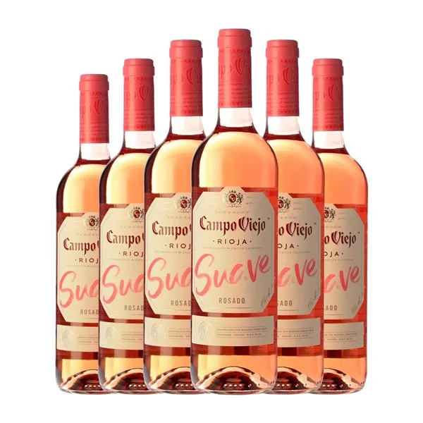 Campo Viejo Tempranillo Rioja Joven 75 cl Vino Rosado (Caja de 6 unidades)