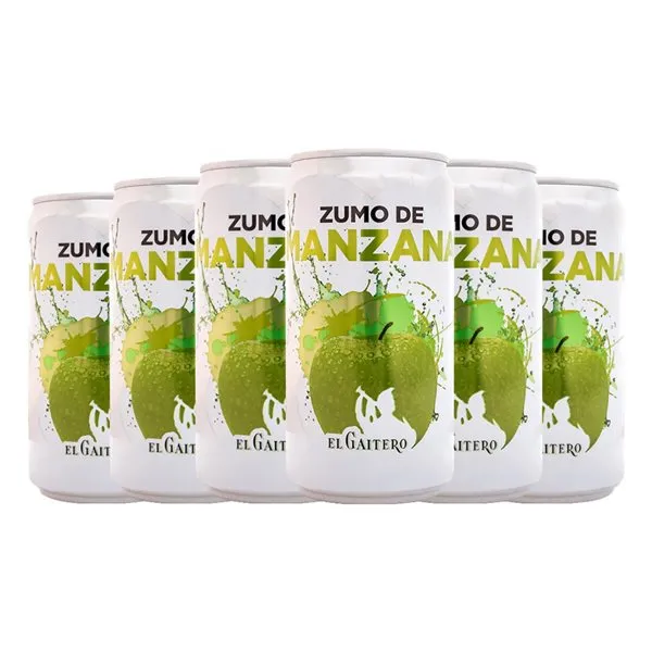 Zumo El Gaitero Lata 25 cl Manzana Sin Alcohol (Caja de 6 unidades)