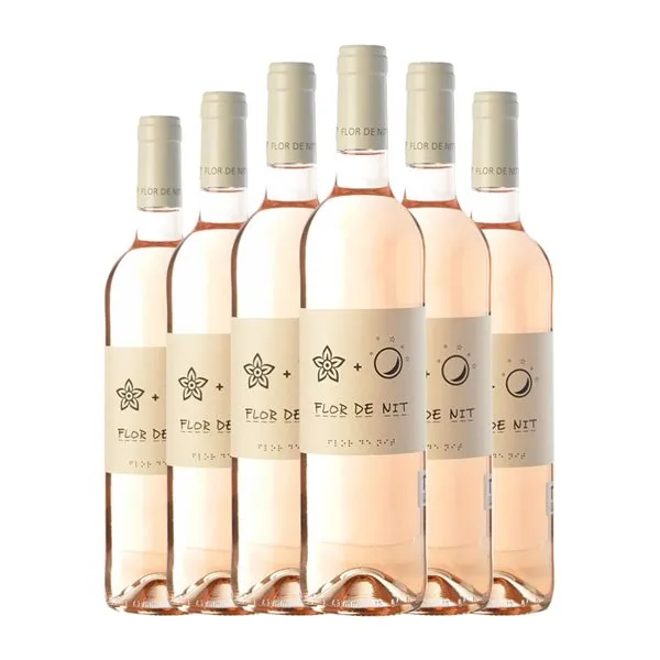 Terra i Vins Flor de Nit Garnacha Terra Alta 75 cl Vino Rosado (Caja de 6 unidades)