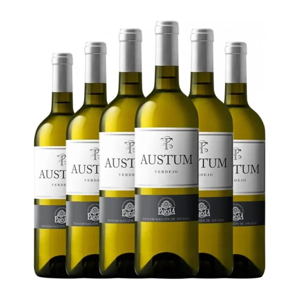 Tionio Austum Verdejo Rueda Joven 75 cl Vino Blanco (Caja de 6 unidades)