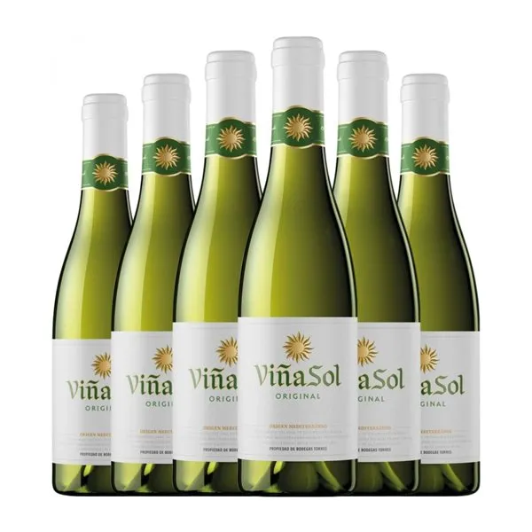 Torres Viña Sol Catalunya Media Botella 37 cl Vino Blanco (Caja de 6 unidades)