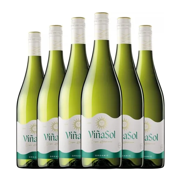 Torres Viña Sol Parellada Seco Catalunya Joven Eco — Ecológico 75 cl Vino Blanco (Caja de 6 unidades)