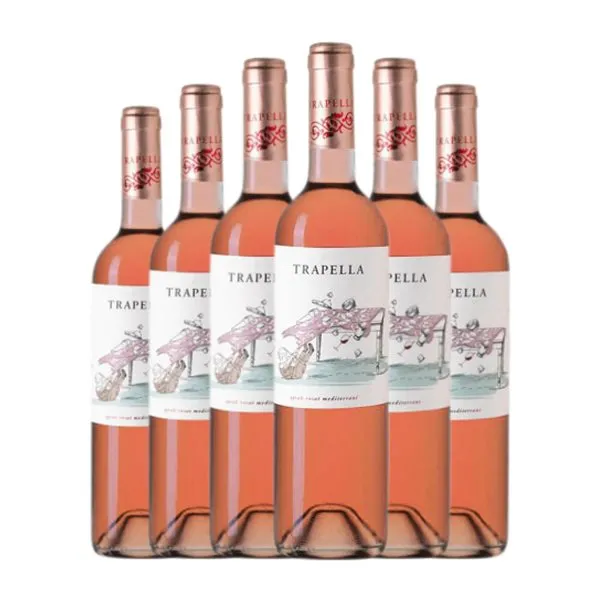 Trapella Syrah Empordà Joven 75 cl Vino Rosado (Caja de 6 unidades)