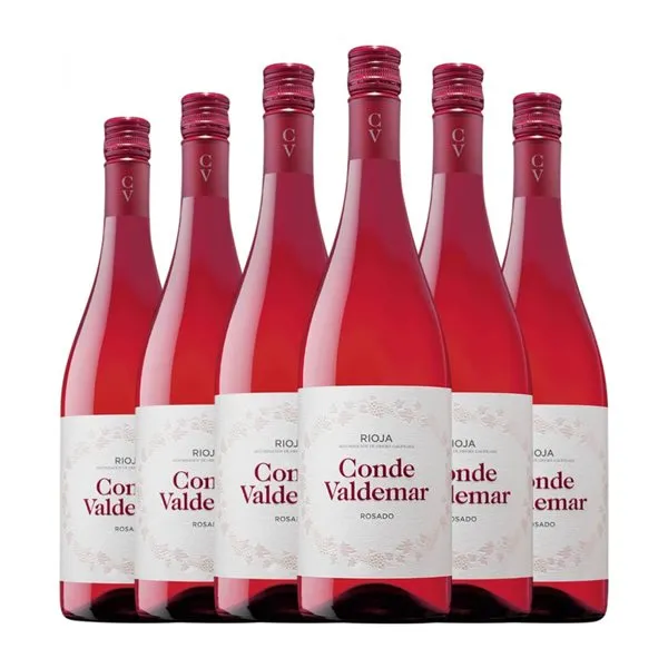 Valdemar Conde de Valdemar Rioja Rosé — Rosado Joven 75 cl Vino Rosado (Caja de 6 unidades)