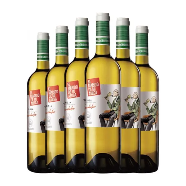 Vallobera El Marido de mi Amiga Rioja Joven 75 cl Vino Blanco (Caja de 6 unidades)