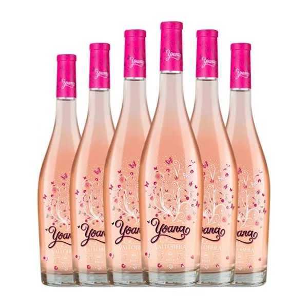 Vallobera Yoana Rioja Joven 75 cl Vino Rosado (Caja de 6 unidades)