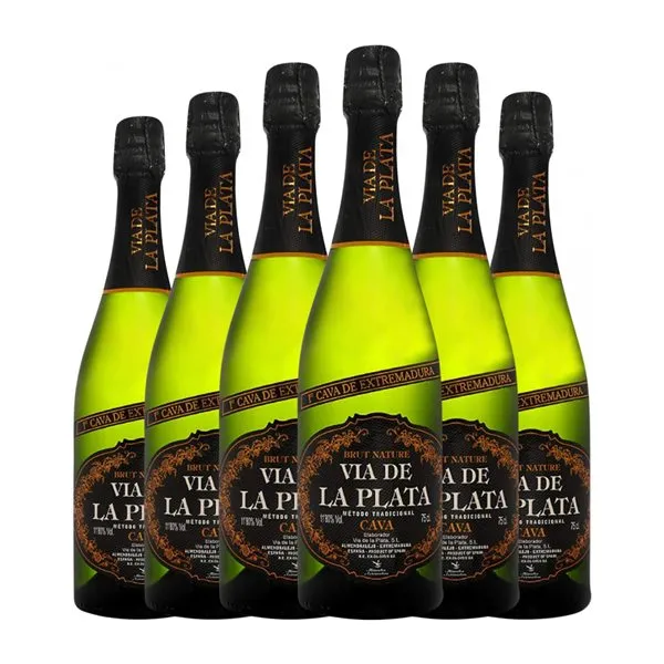 Vía de la Plata Brut Nature Cava 75 cl Espumoso Blanco (Caja de 6 unidades)