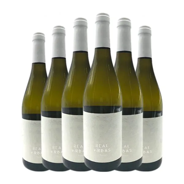 Vile Vinos de León Real Arbás Albarín Vino de la Tierra de Castilla y León Joven 75 cl Vino Blanco (Caja de 6 unidades)