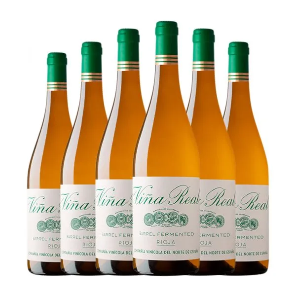 Viña Real Viura Rioja Fermentado en Barrica 75 cl Vino Blanco (Caja de 6 unidades)