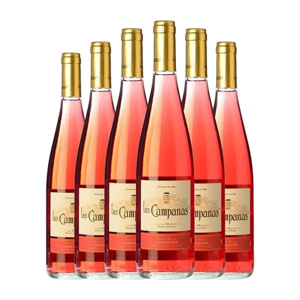 Vinícola Navarra Las Campanas Garnacha Navarra Joven 75 cl Vino Rosado (Caja de 6 unidades)
