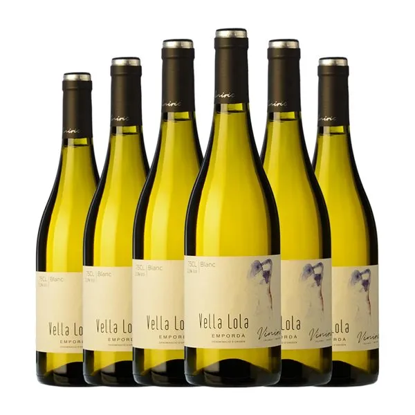 Viníric Vella Lola Empordà 75 cl Vino Blanco (Caja de 6 unidades)