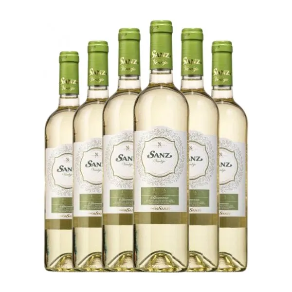 Vinos Sanz Verdejo Rueda Joven 75 cl Vino Blanco (Caja de 6 unidades)