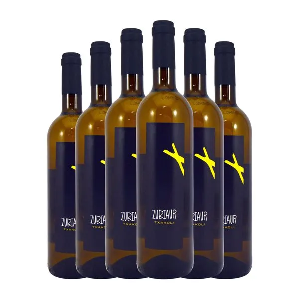 Zubiaur Getariako Txakolina 75 cl Vino Blanco (Caja de 6 unidades)
