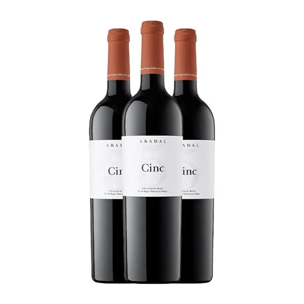 Abadal Cinc Merlot Pla de Bages 75 cl Vino Tinto (Caja de 3 unidades)