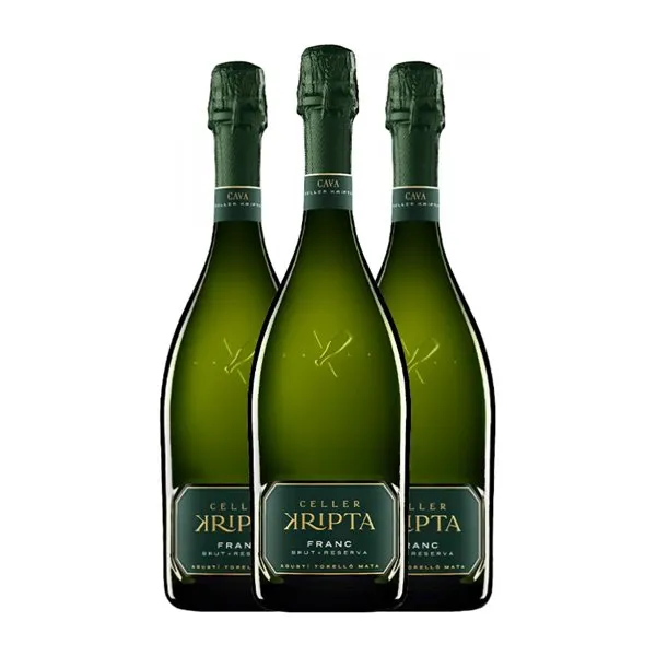 Agustí Torelló Celler Kripta Franc Brut Cava Reserva 75 cl Espumoso Blanco (Caja de 3 unidades)