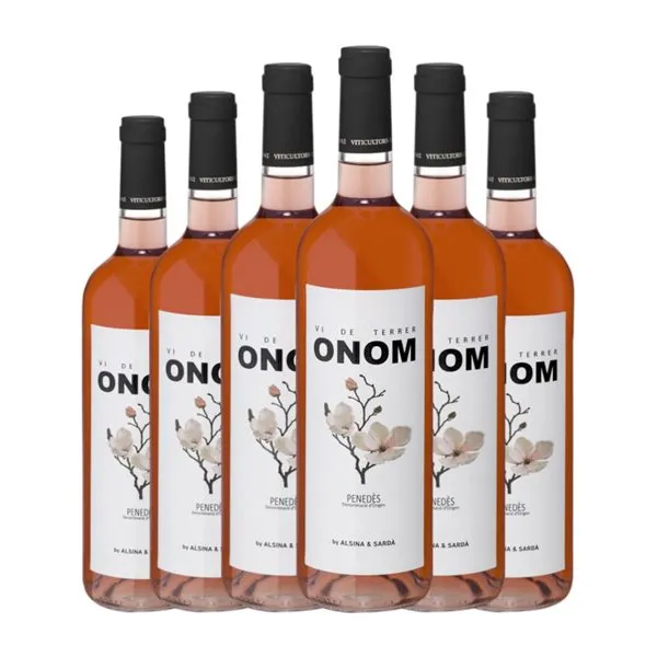Alsina Sardà Onom Penedès 75 cl Vino Rosado (Caja de 6 unidades)