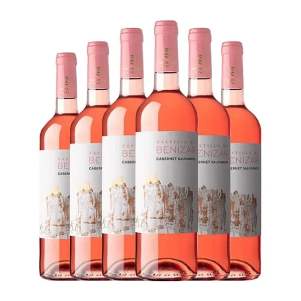 Ayuso Castillo de Benízar Cabernet Sauvignon La Mancha 75 cl Vino Rosado (Caja de 6 unidades)