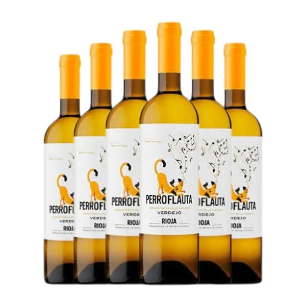 Azabache Perroflauta Verdejo Rioja 75 cl Vino Blanco (Caja de 6 unidades)