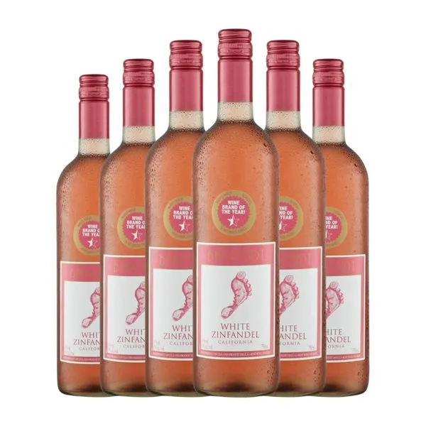Barefoot White Zinfandel California 75 cl Vino Rosado (Caja de 6 unidades)