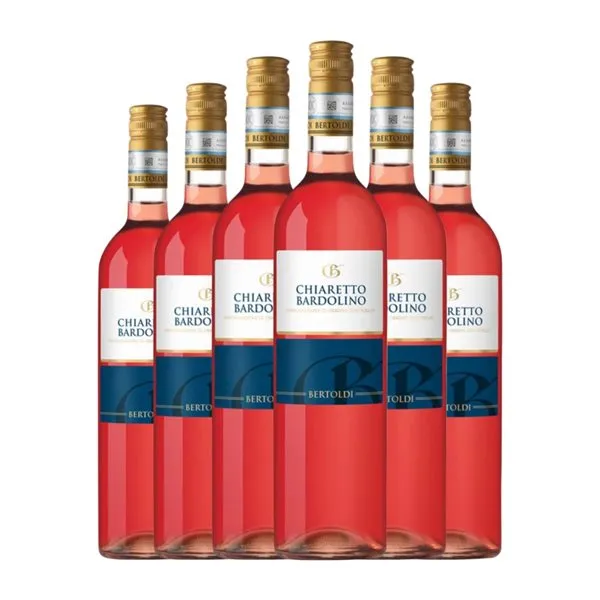 Bertoldi Chiaretto Bardolino 75 cl Vino Rosado (Caja de 6 unidades)