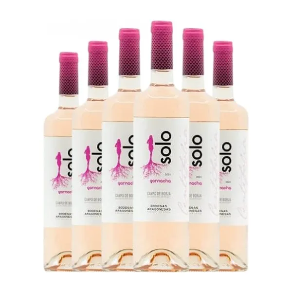 Bodegas Aragonesas Solo Centifolia Garnacha Campo de Borja Rosé — Rosado 75 cl Vino Rosado (Caja de 6 unidades)