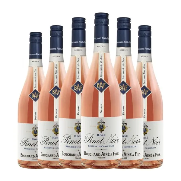 Bouchard Aîné Grand Conseiller Pinot Negro Bourgogne Rosé — Rosado Joven 75 cl Vino Rosado (Caja de 6 unidades)