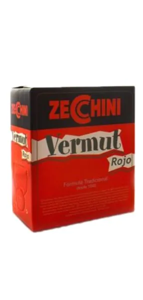 'Box 3 litros Vermut rojo Zecchini'