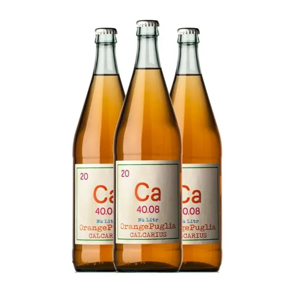Vino Naranja Calcarius Nù Litr Falanghina Puglia Eco — Ecológico 1 L Vino Naranja (Caja de 3 unidades)