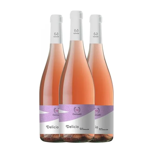 Canicatti Delicio Sicilia 75 cl Vino Rosado (Caja de 3 unidades)