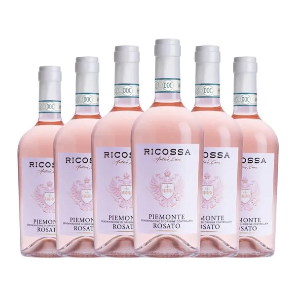 Cantine di Ricossa Barbera Piedmont 75 cl Vino Rosado (Caja de 6 unidades)