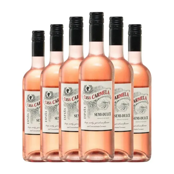Castaño Casa Carmela Monastrell Semiseco Yecla 75 cl Vino Rosado (Caja de 6 unidades)