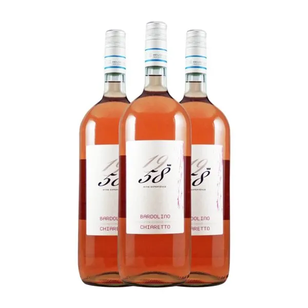 Castelnuove del Garda 1958 Wine Experience Bardolino Chiaretto Seco Botella Magnum 1,5 L Vino Rosado (Caja de 3 unidades)