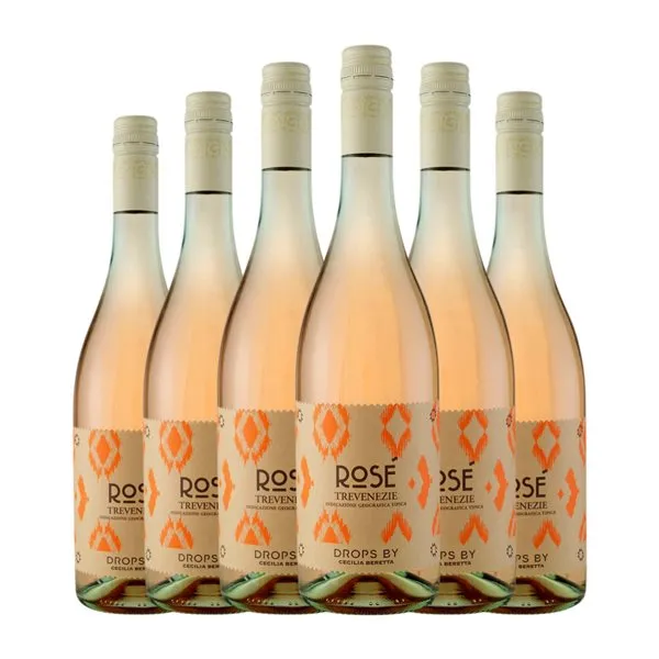 Cecilia Beretta Drops Corvina Trevenezie Rosé — Rosado 75 cl Vino Rosado (Caja de 6 unidades)