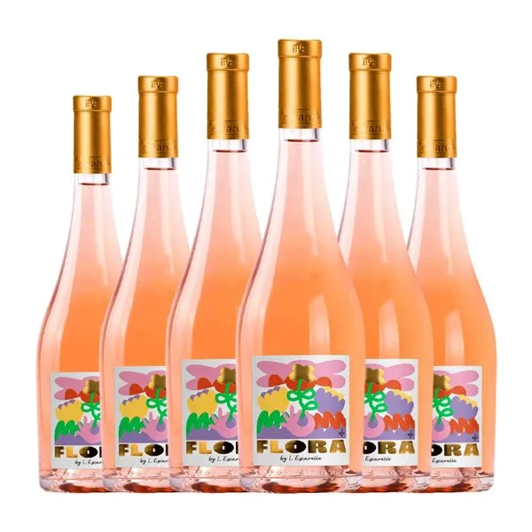 Château de l'Escarelle Flora Rosé — Rosado Eco — Ecológico 75 cl Vino Rosado (Caja de 6 unidades)