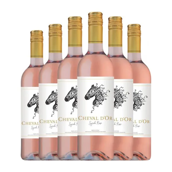 Cheval d'Or Syrah Rosé — Rosado 75 cl Vino Rosado (Caja de 6 unidades)