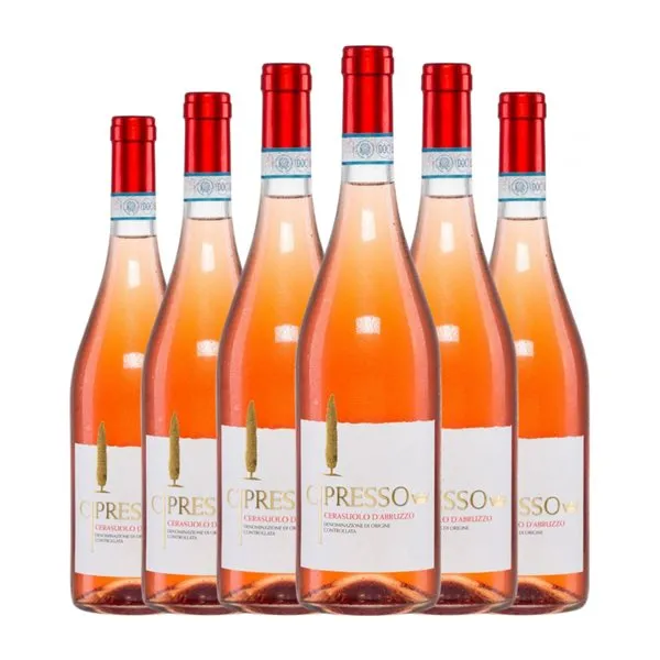 Cipresso Cerasuolo Montepulciano Seco Abruzzo Rosé — Rosado 75 cl Vino Rosado (Caja de 6 unidades)