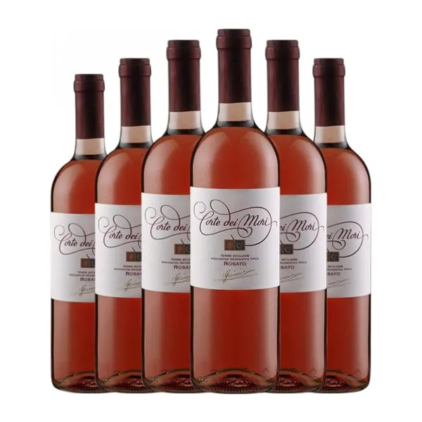 Corte dei Mori Terre Siciliane 75 cl Vino Rosado (Caja de 6 unidades)