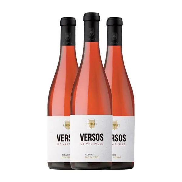 Estévez Versos de Valtuille Bierzo 75 cl Vino Rosado (Caja de 3 unidades)
