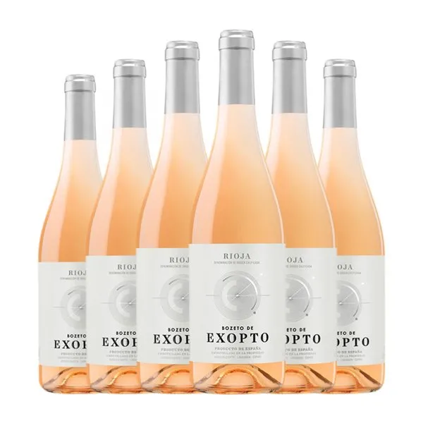 Exopto Bozeto Rioja 75 cl Vino Rosado (Caja de 6 unidades)