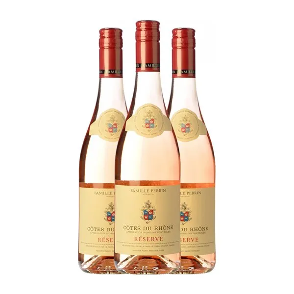 Famille Perrin Côtes du Rhône Rosé — Rosado Reserva 75 cl Vino Rosado (Caja de 3 unidades)