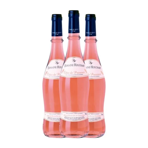 Famille Quiot Domaine Houchart Côtes de Provence 75 cl Vino Rosado (Caja de 3 unidades)