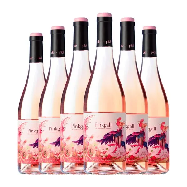Gallina de Piel Pinkgall Garnacha Navarra Joven 75 cl Vino Rosado (Caja de 6 unidades)
