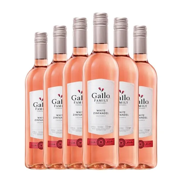 Gallo White Zinfandel California 75 cl Vino Rosado (Caja de 6 unidades)